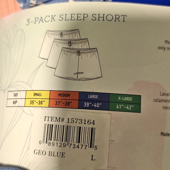 Jane and Bleecker Sleep Shorts (3 pairs) - Picture 3 of 3